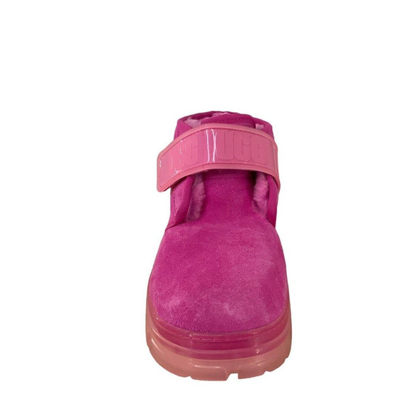UGG Neumel Suede Chukka Boots Clear Soles Hot Pink Barbie Core Womens Size 11 - Picture 6 of 15